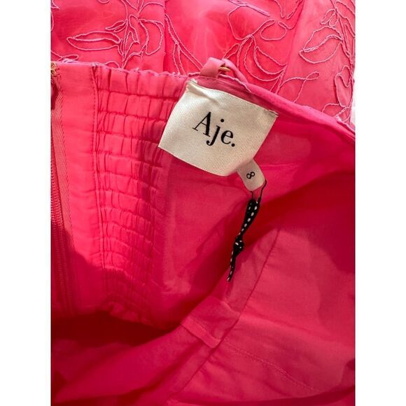 AJE Evangeline Cornelli Mini Dress pink AU8/US4 - Picture 10 of 11